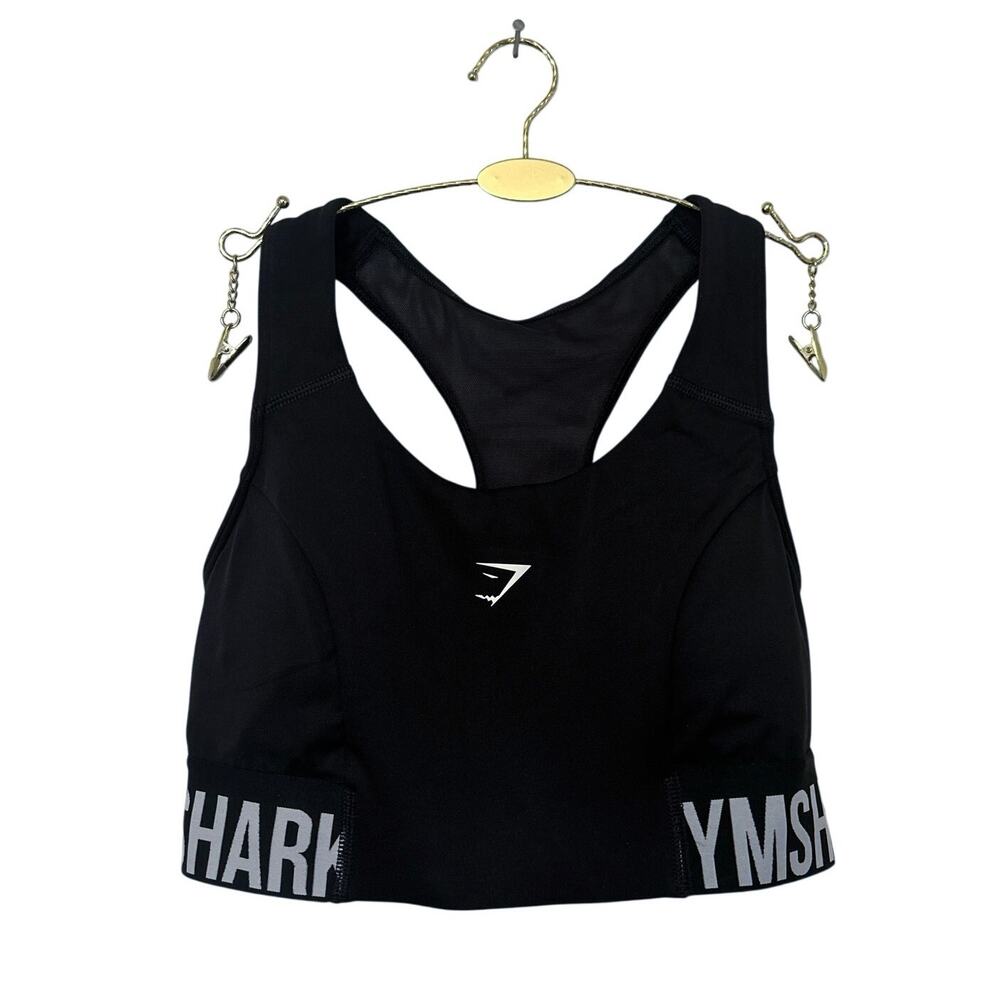 NWOT Gymshark Training Brandmark Sports Bra Black Size S